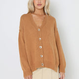 DION CARDIGAN - RUST