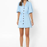 EVIE MINI DRESS - ICE BLUE