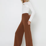 NORAH KNIT PANTS - CHOC