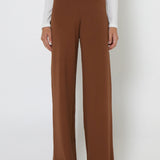 NORAH KNIT PANTS - CHOC