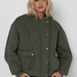 PIPER BOMBER JACKET | DARK SAGE