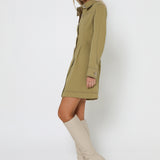 SASSKI MINI DRESS - OLIVE