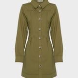 SASSKI MINI DRESS - OLIVE